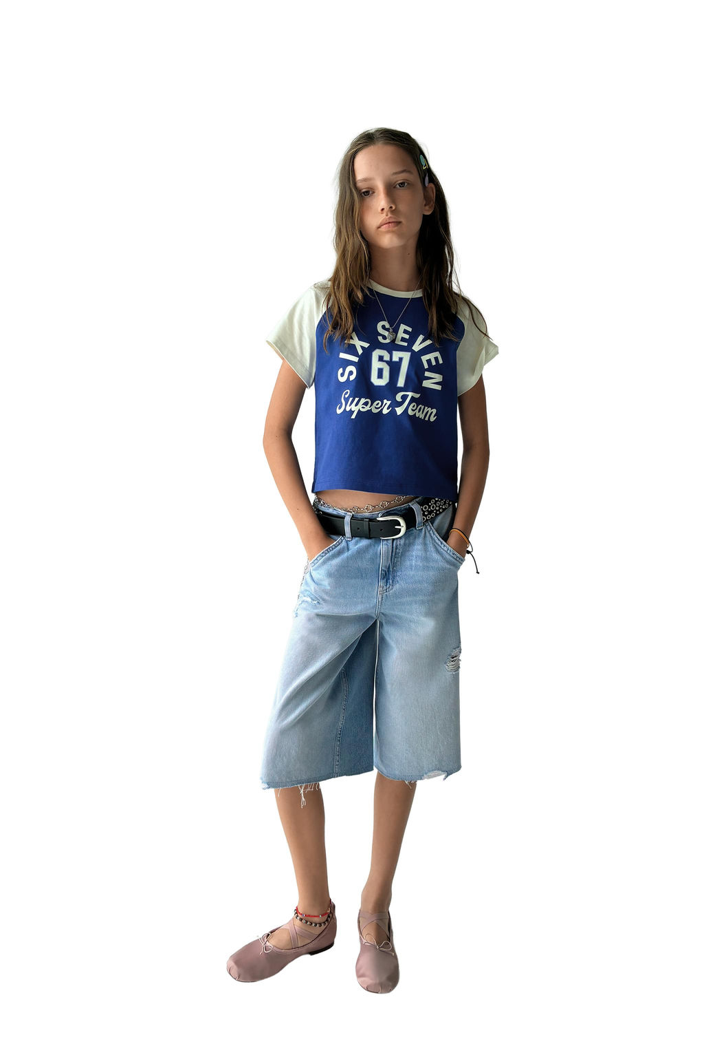 CAMISETA ESTAMPADA TEAM SIX SEVEN / Azul