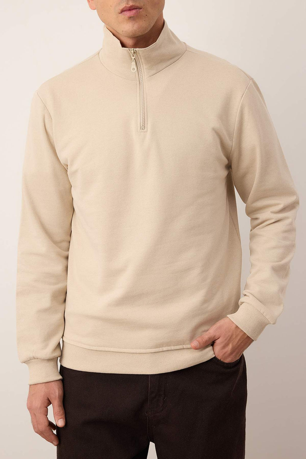 Siyah-Kar Melanj 2li Paket Regular/Normal Kesim Ici Polar/S?cak Tutan Sweatshirt TMNAW25SW00205 - Trendyolmilla фото 10