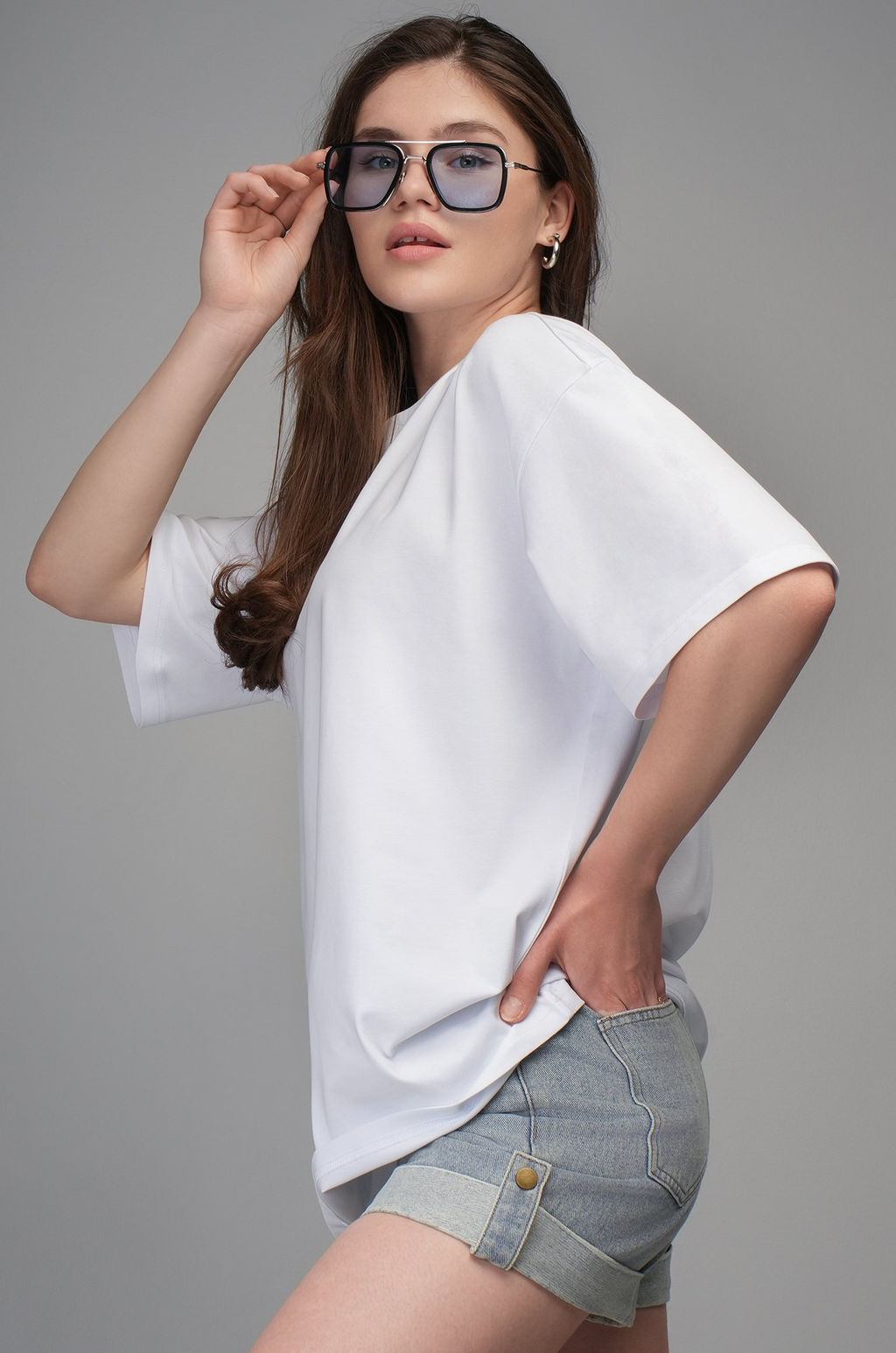 Женская футболка оверсайз Happyfox