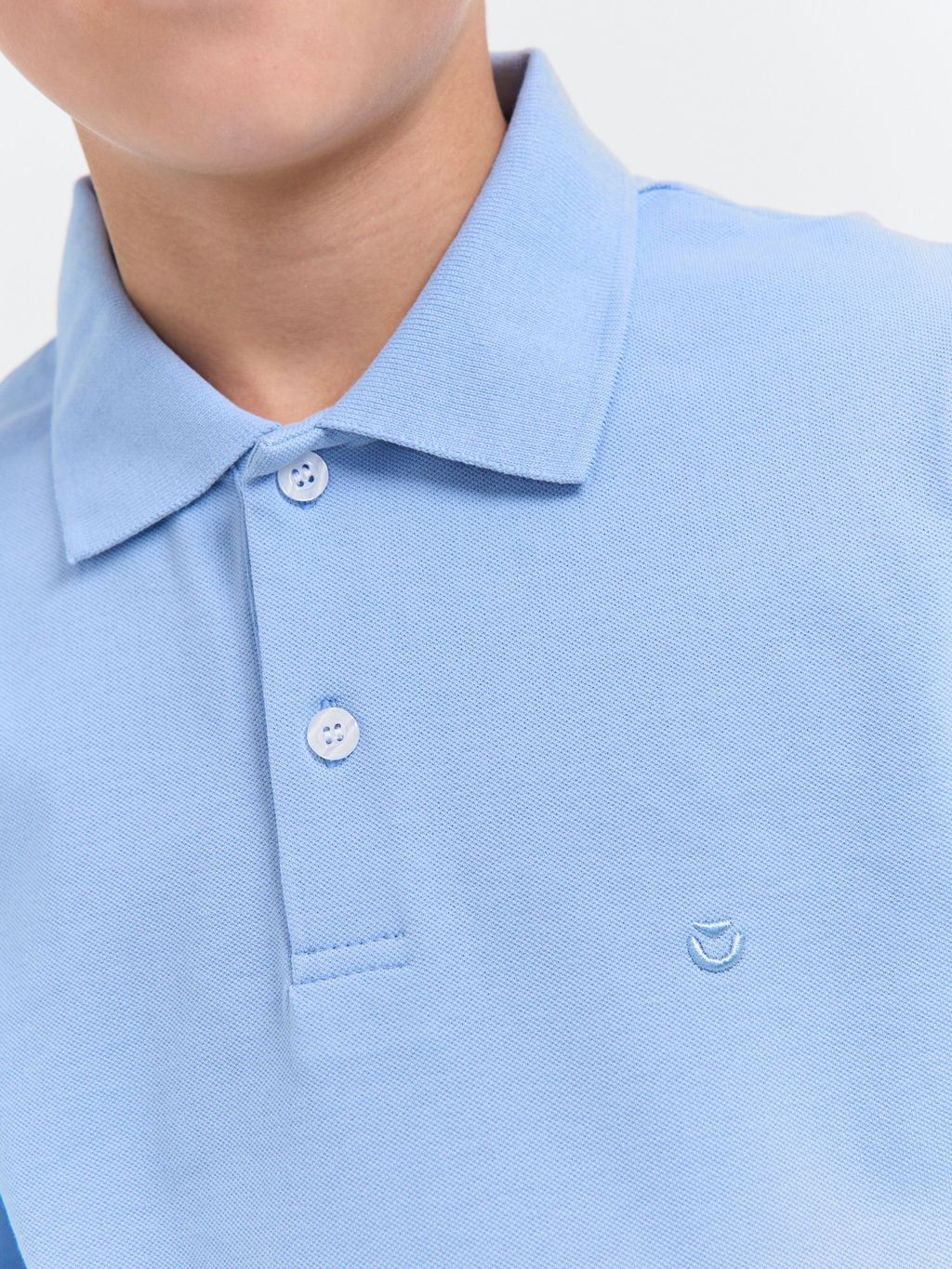 Футболка поло Голубая 7+ - Bungly фото 7