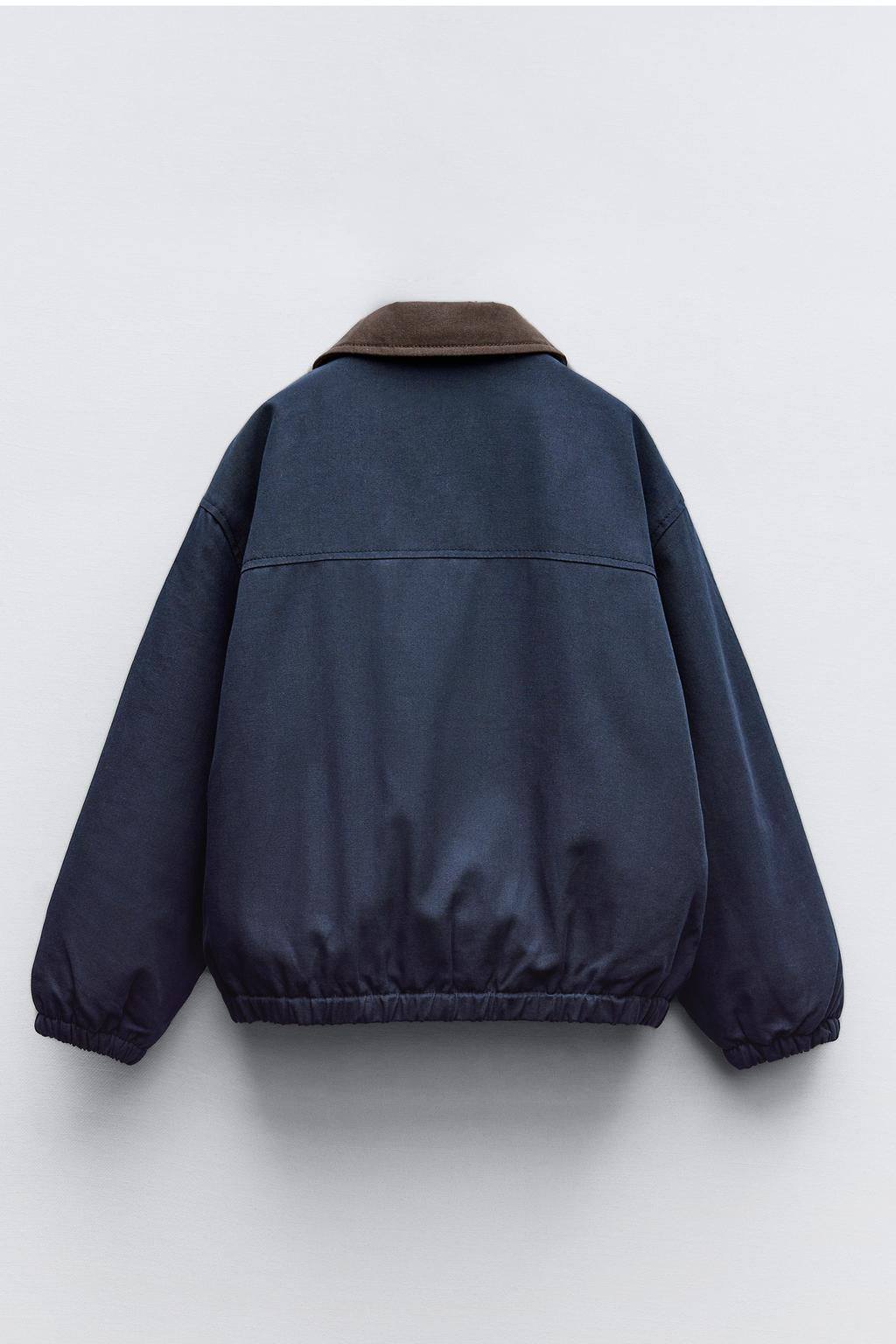 BOMBER JACKET WITH CONTRAST COLLAR - Zara фото 2