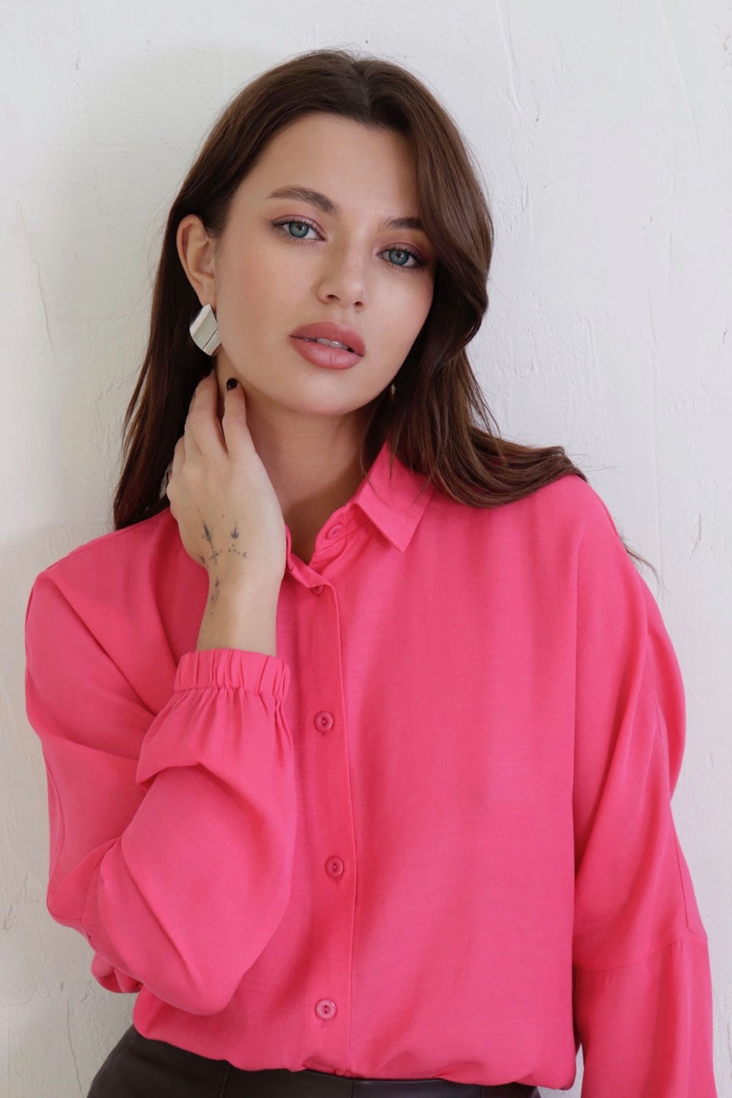 Рубашка базовая летучая мышь со спущенной линией плеча - Martichelli фото 35