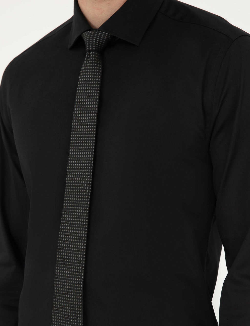 Siyah Ex. Slim Fit Uzun Kollu Basic G_mlek - Pierre cardin фото 14