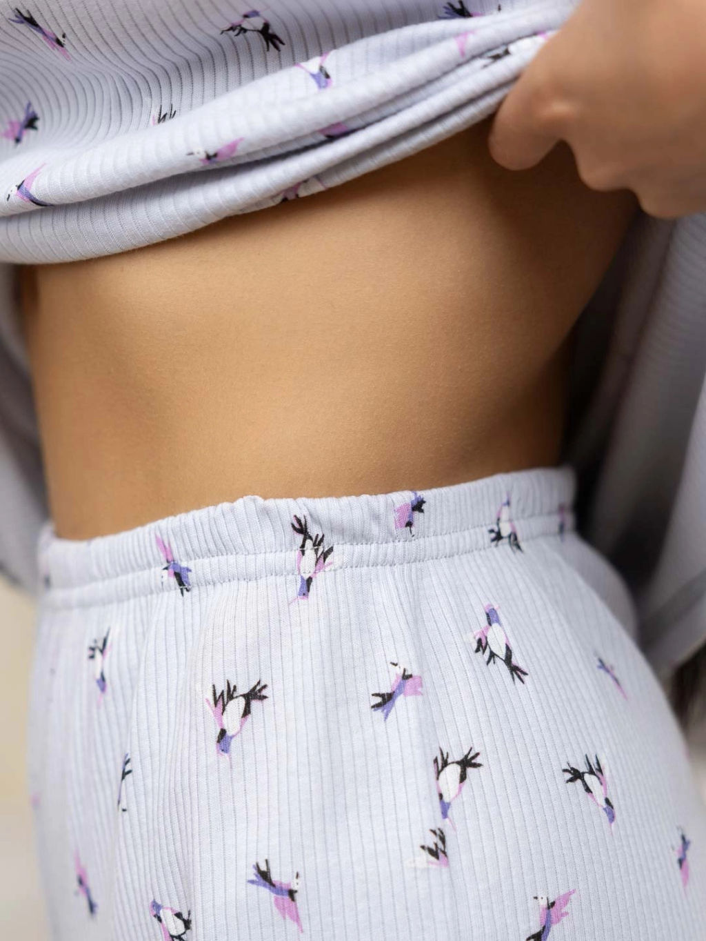 Пижама женская, цвет серый