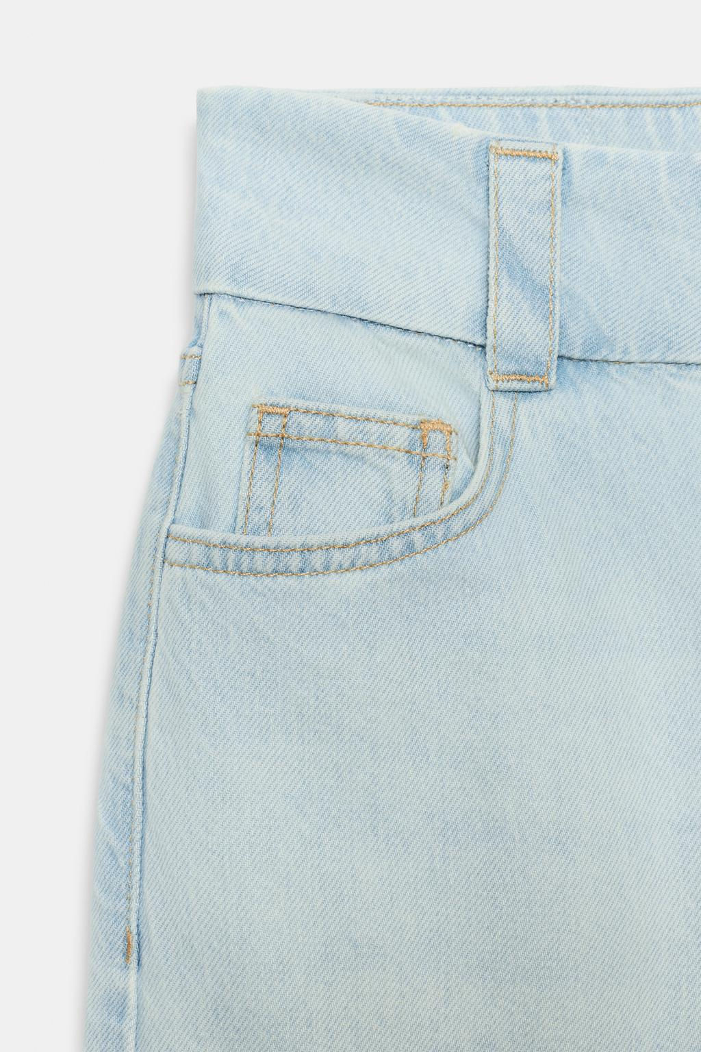 Z1975 WIDE WAIST HIGH-WAIST STRAIGHT JEANS - Zara фото 11