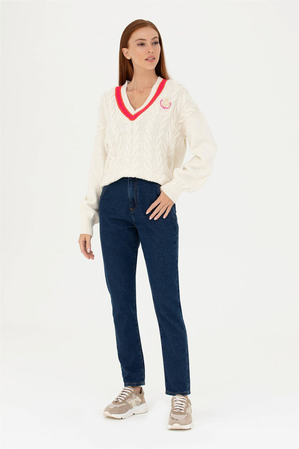 Женские темно-синие джинсовые брюки Неожиданная скидка в корзине - U.s. polo assn фото 3