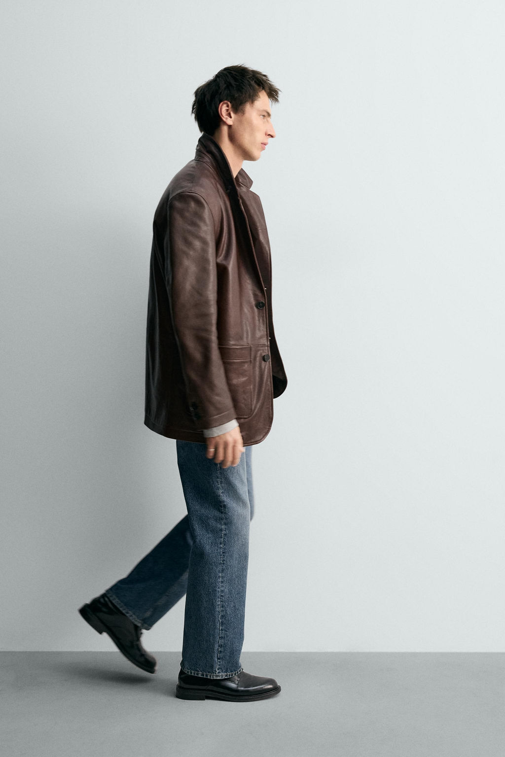 LEATHER BLAZER LIMITED EDITION - Zara фото 4