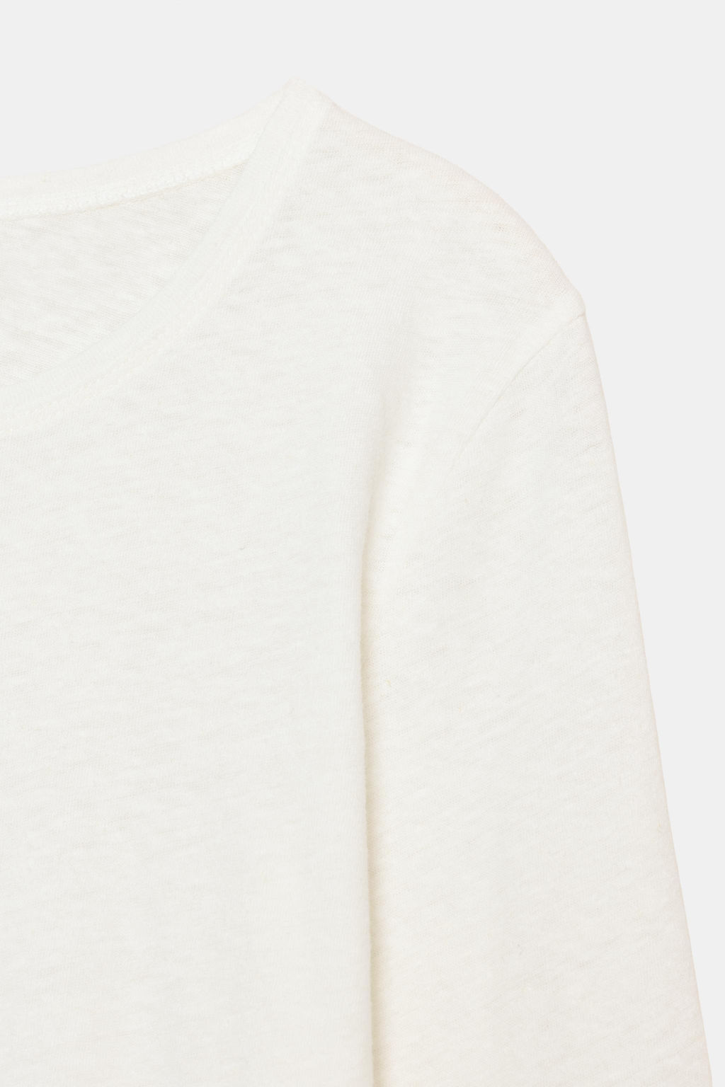 LINEN BLEND WASHED EFFECT T-SHIRT - Zara фото 7