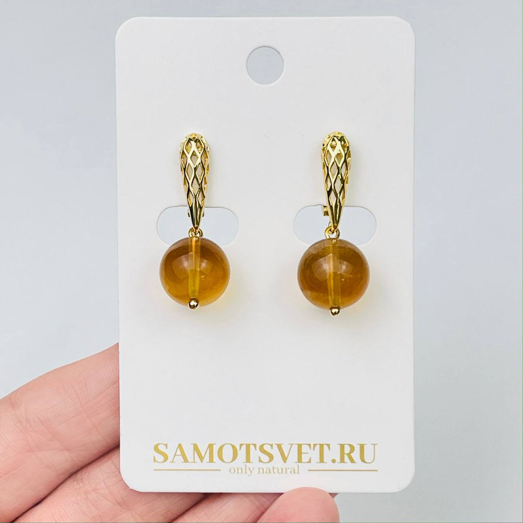 Серьги из Флюорита