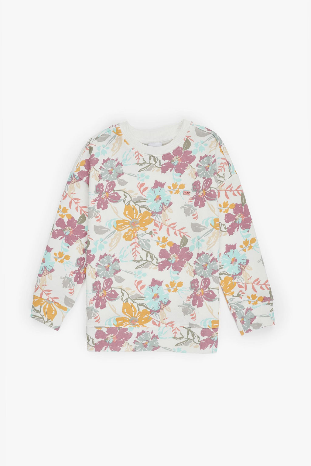 K_z _ocuk Krem Sweatshirt