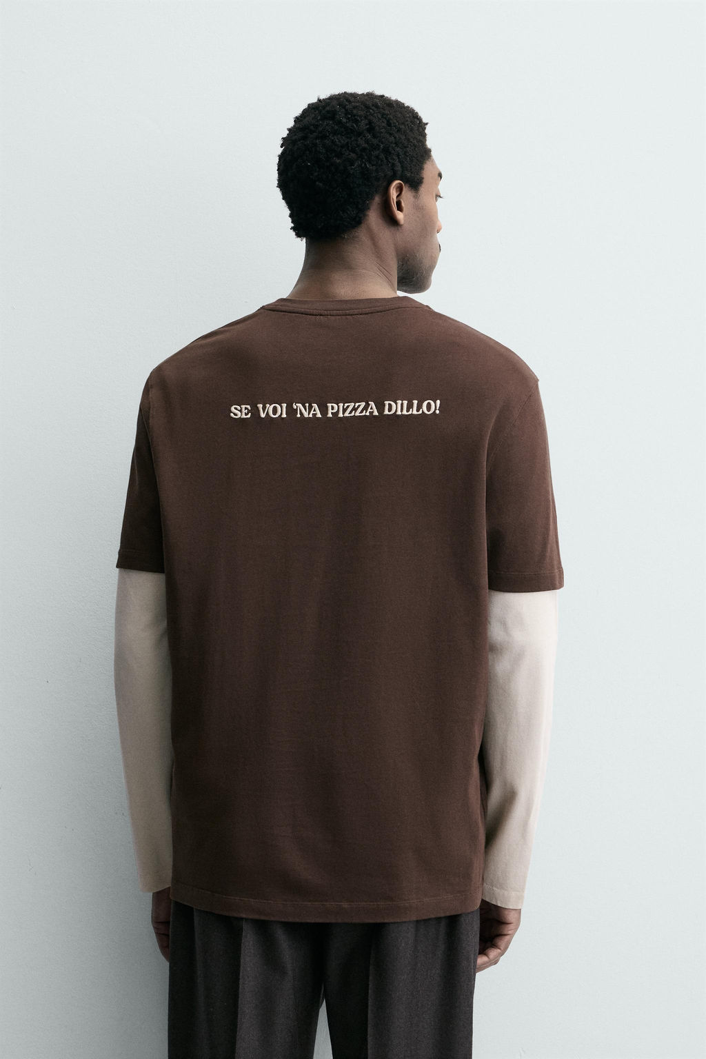 PIZZERIA LA MONTECARLO PRINT T-SHIRT - Zara фото 3