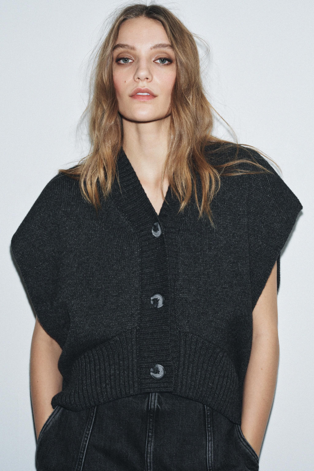 OVERSIZED WOOL WAISTCOAT - Zara фото 2