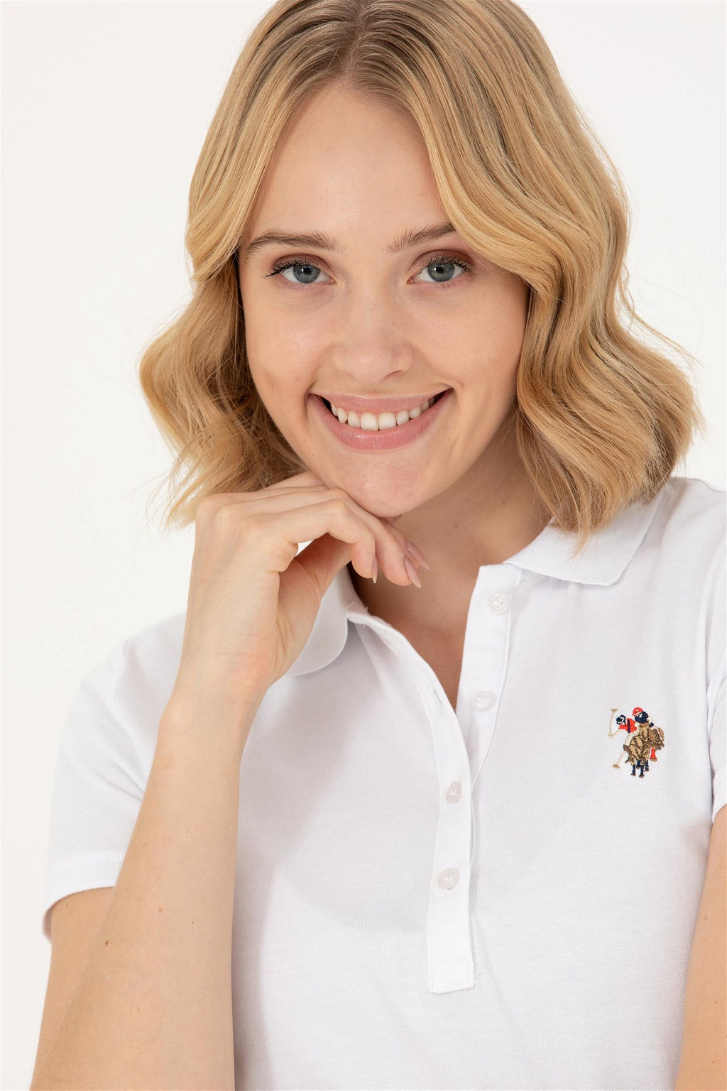 Женская белая футболка Неожиданная скидка в корзине Неожиданная скидка в корзине - U.s. polo assn фото 2