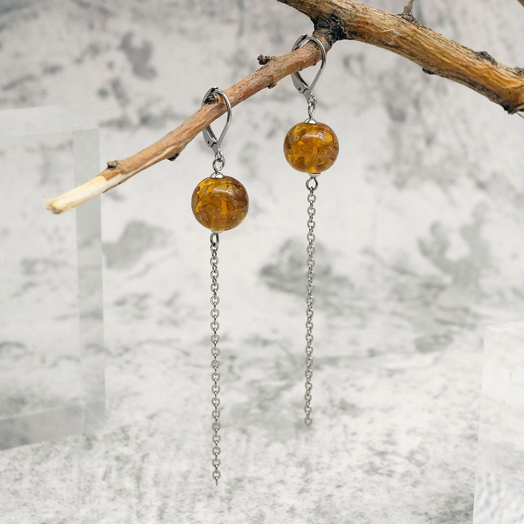 Серьги из муранского стекла