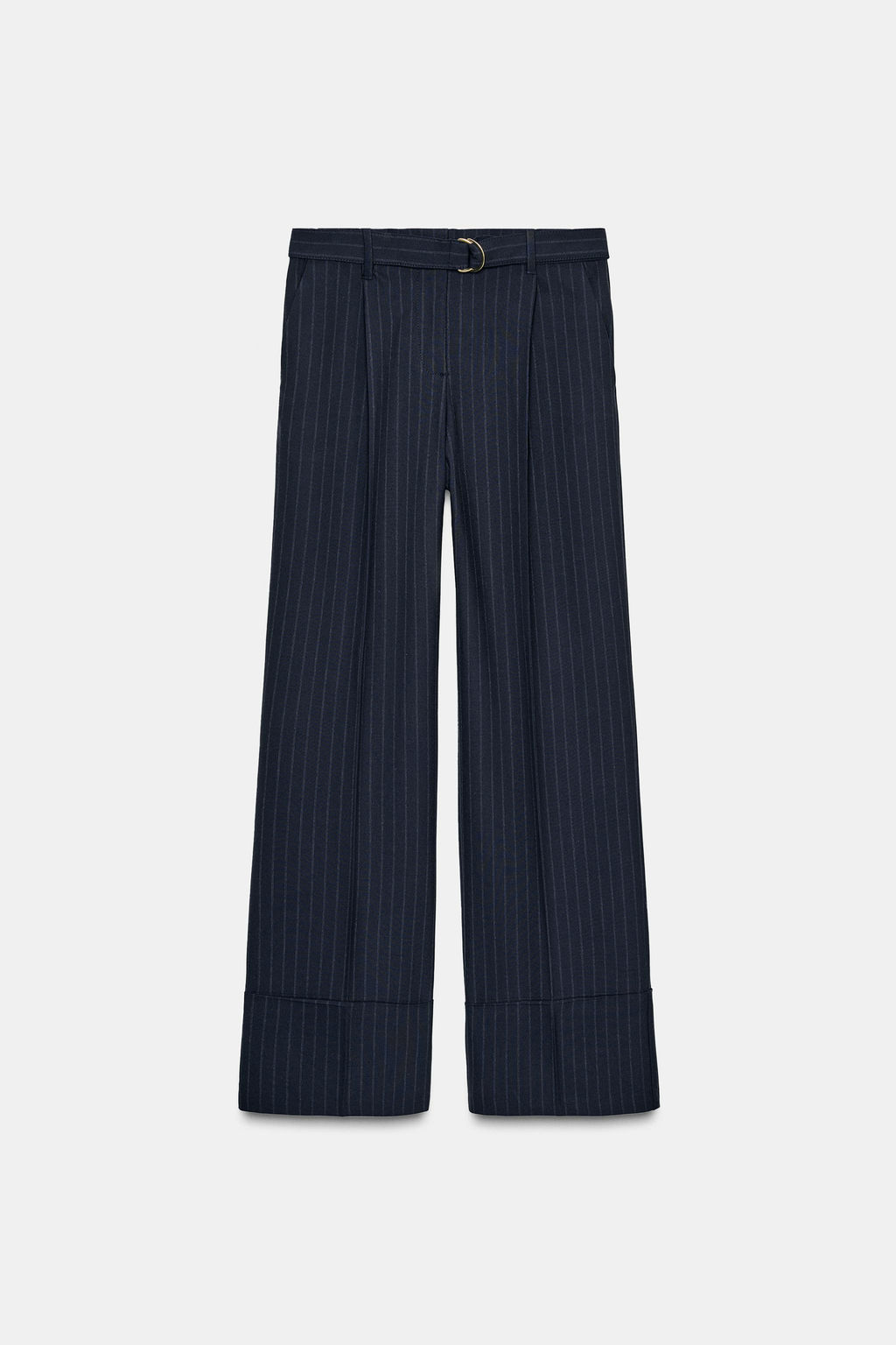 PINSTRIPED TROUSERS WITH BELT - Zara фото 6