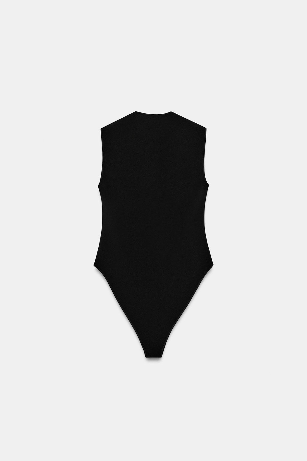 BODY ESCOTE CUADRADO STRETCH / Negro - Zara фото 6