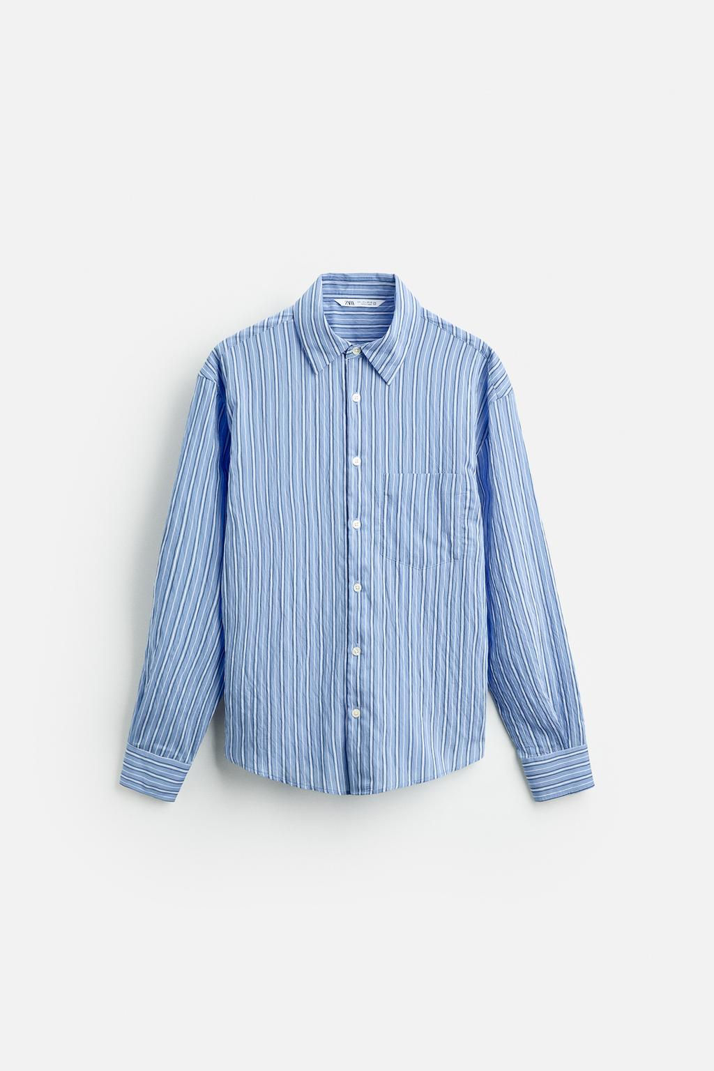 CONTRAST STRIPED SHIRT - Zara фото 8