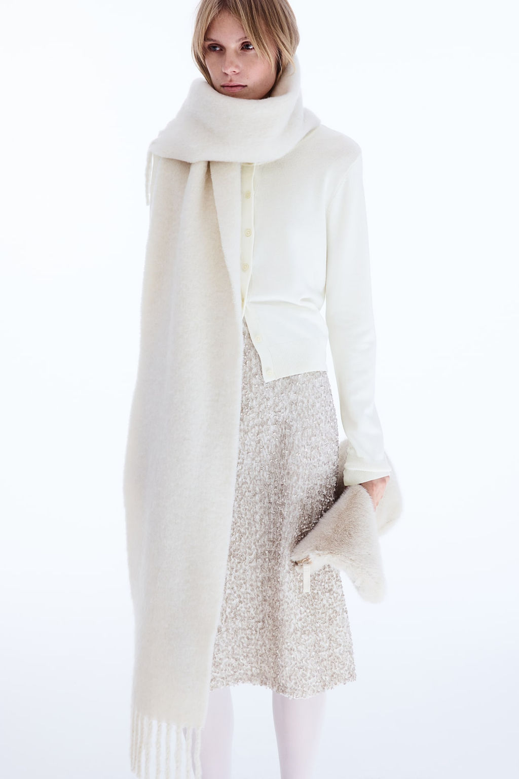 Cardigan en punto fino - H&m фото 17