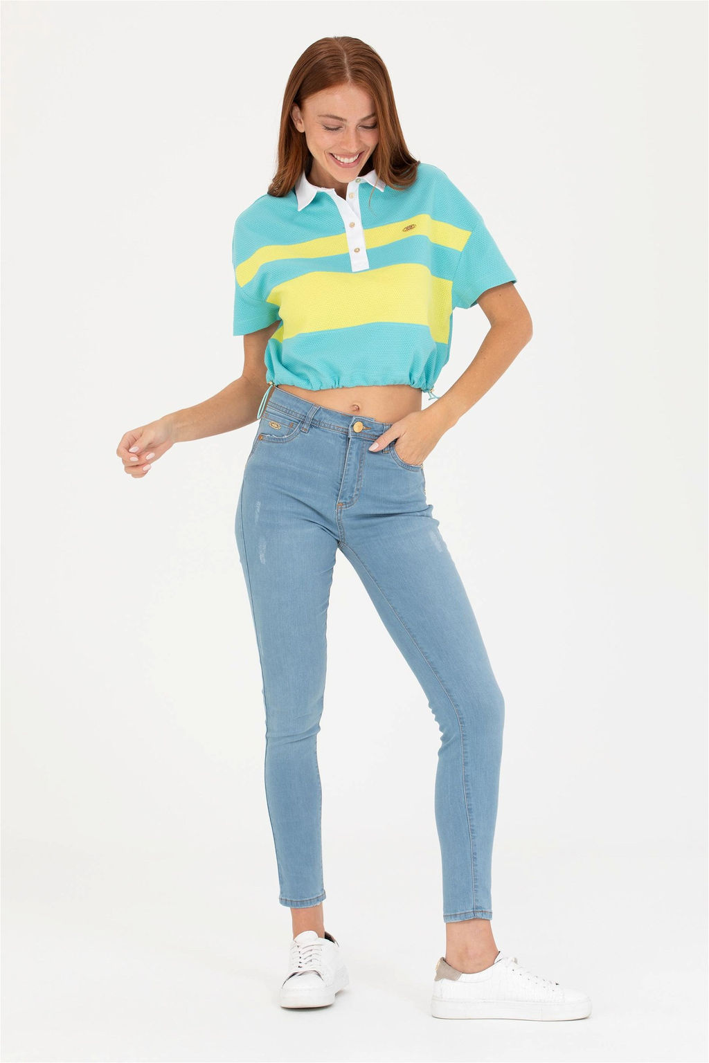 Женские голубые джинсы - U.s. polo assn фото 8