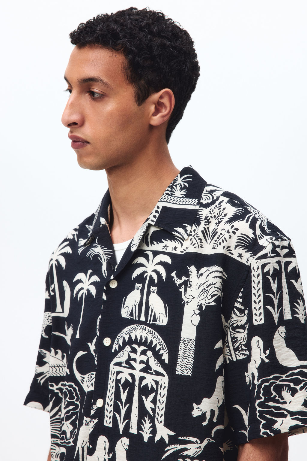 Camisa resort estampada Relaxed Fit - H&m фото 4