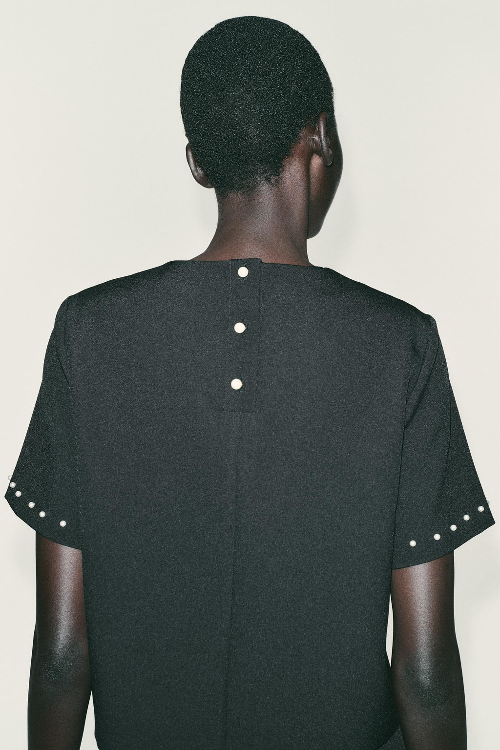 TOP WITH FAUX PEARLS - Zara фото 4