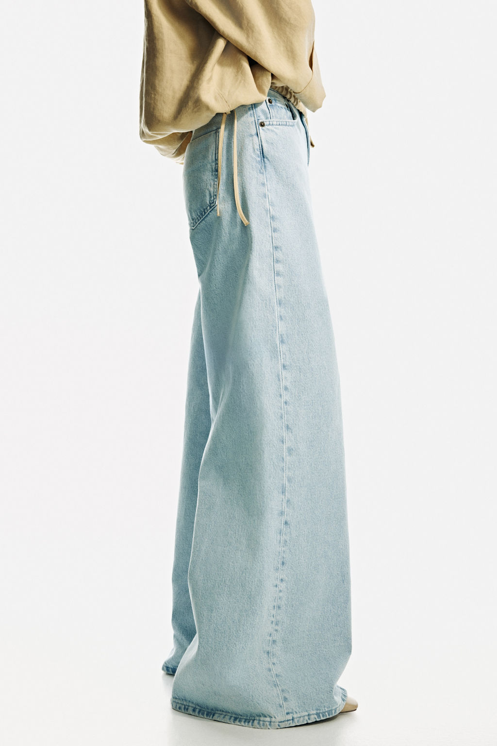 Super Wide High Waist Jeans - H&m фото 5