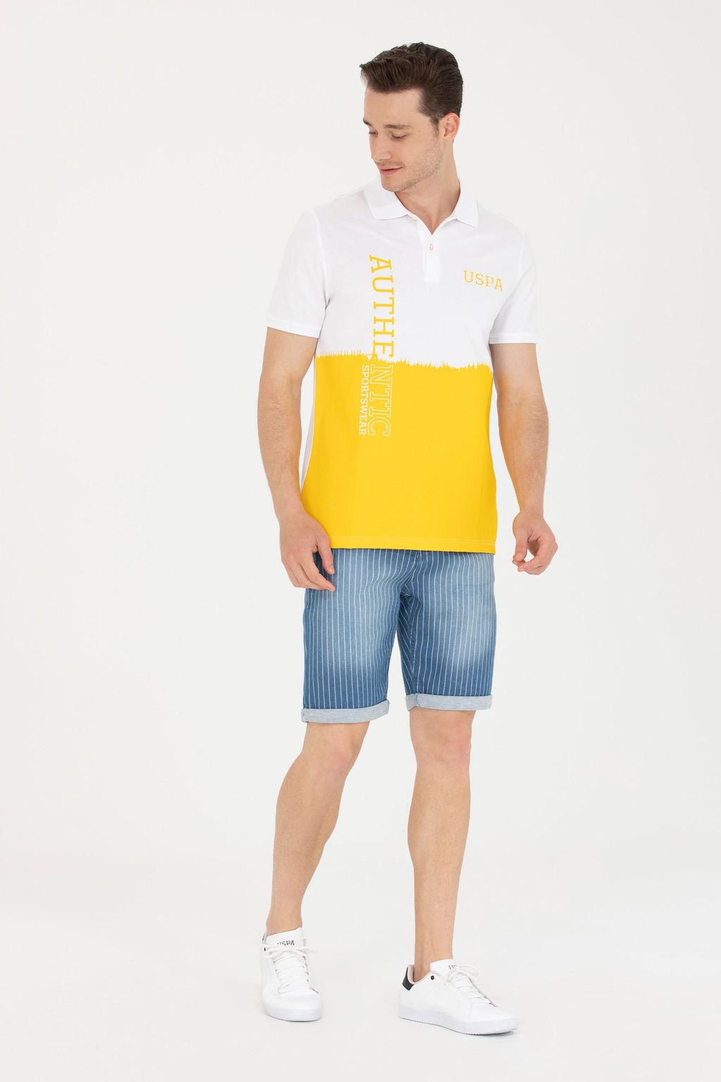 U. S. Polo Assn Мужские синие джинсовые шорты - U.s. polo assn фото 3