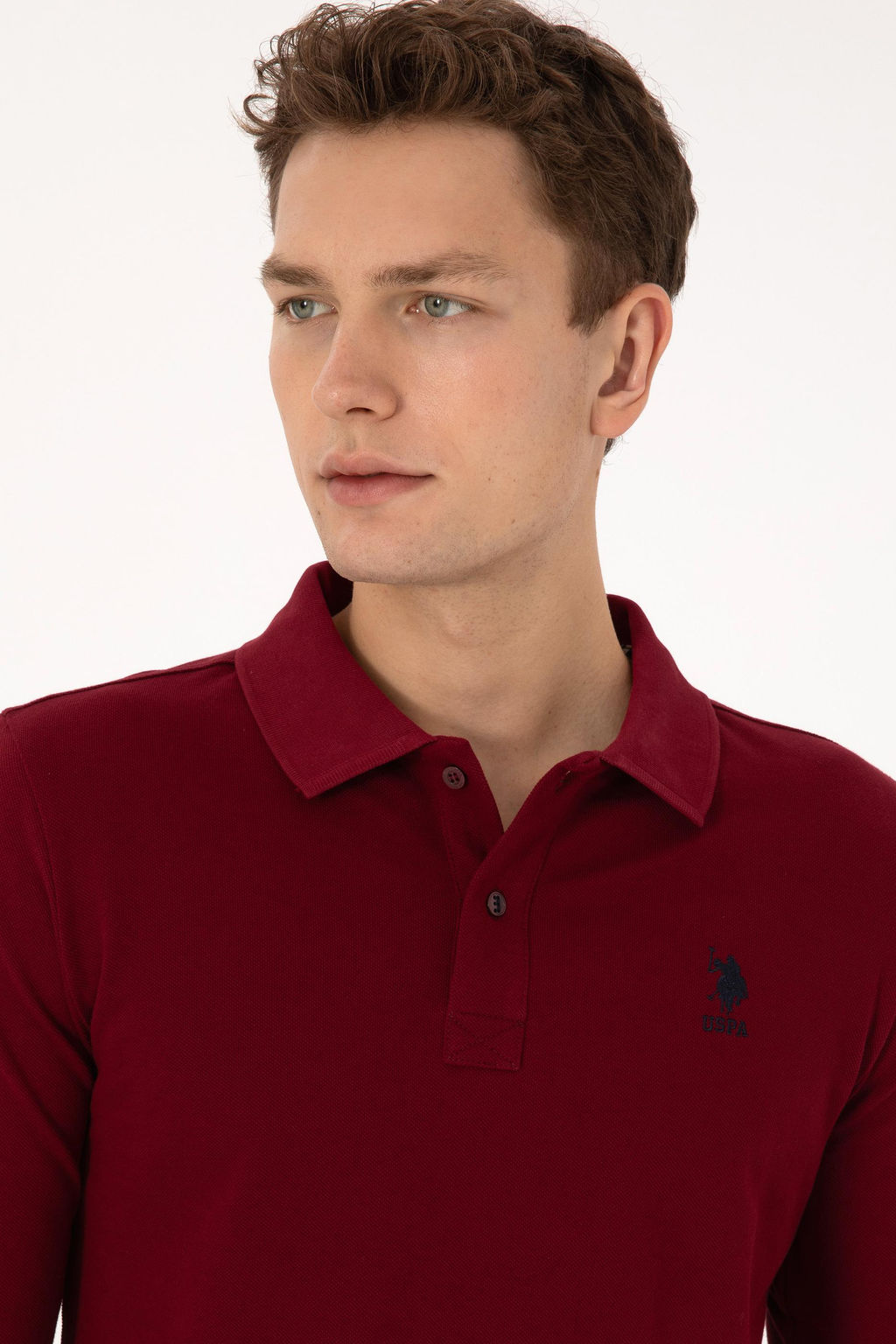 Erkek Bordo Basic Sweatshirt - U.s. polo assn фото 2