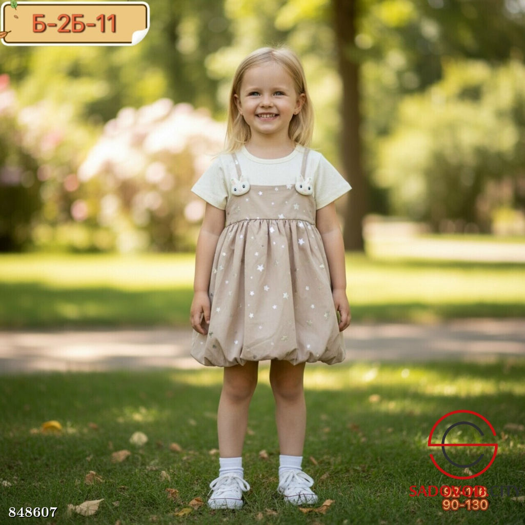 Платье для девочки с принтом - Bruno фото 3
