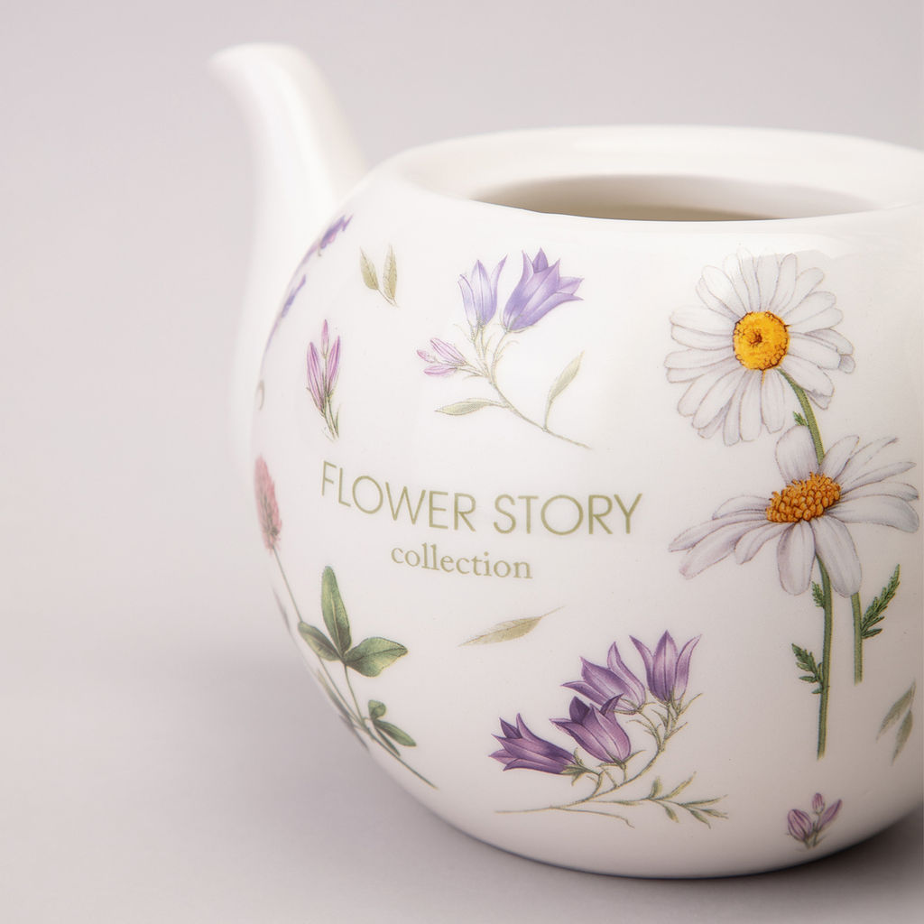 ЧАЙНИК AGNESS FLOWER STORY 22,5*13*14,5 СМ 900 МЛ  фото 5