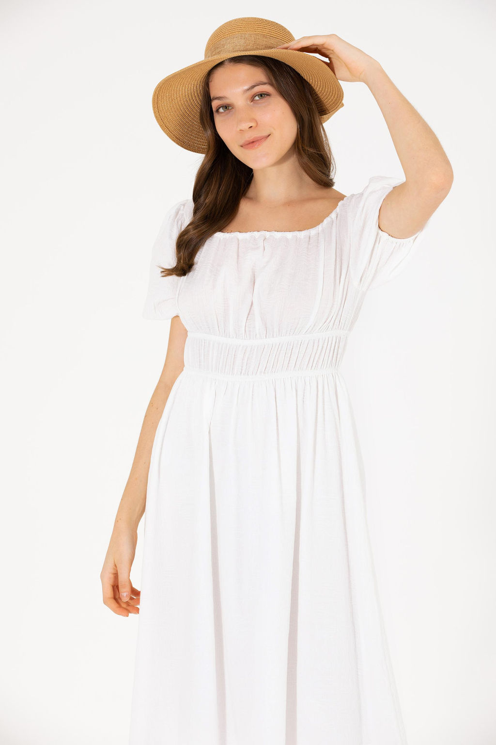 U. S. Polo Assn Женское белое тканое платье - U.s. polo assn фото 2