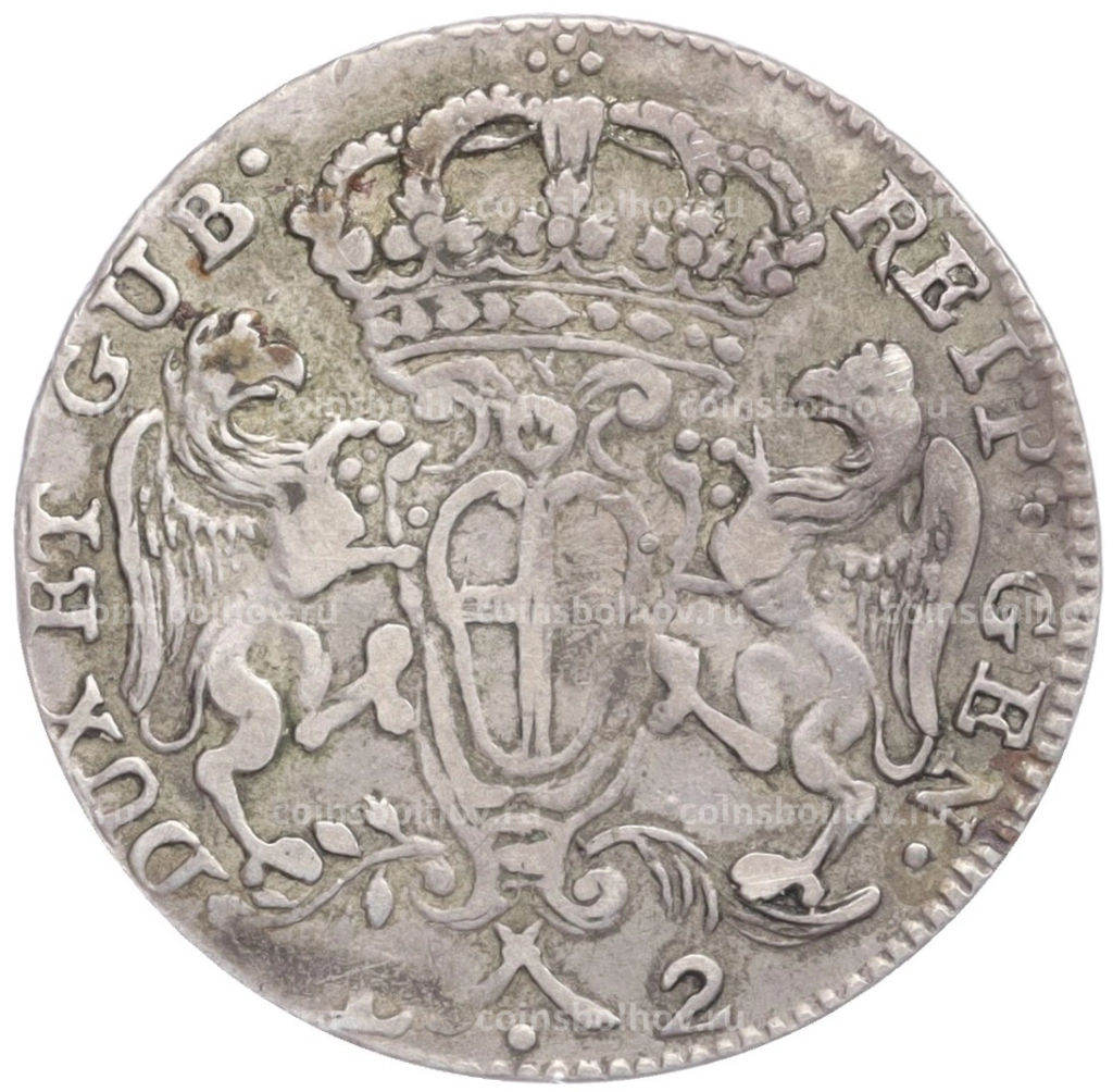 2 лиры 1792 года Генуя