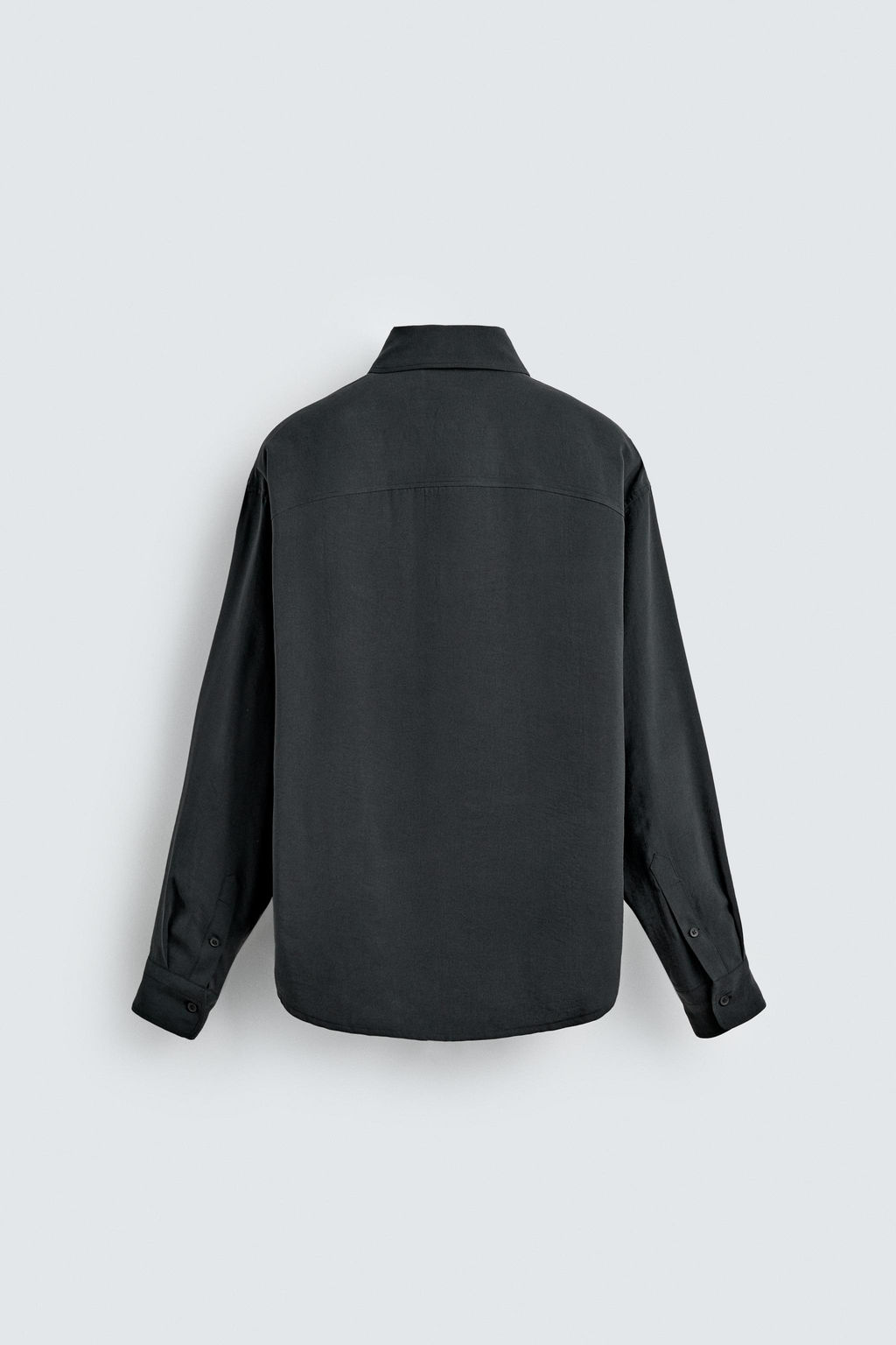 CAMISA FLUIDA RELAXED FIT / Negro - Zara фото 8