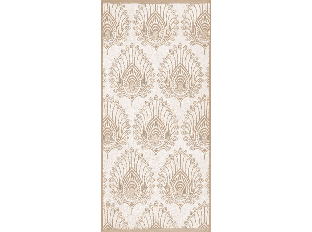 6с102.511ж2 Павлиний глаз (лён3) Полотенце махровое 67х150см