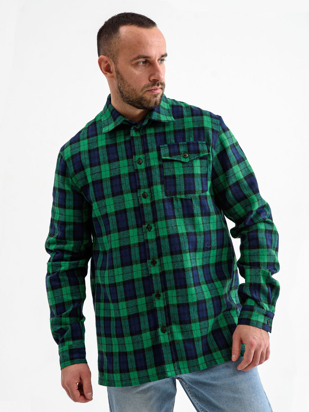 Рубашка сорочка верхняя фланель Оптима