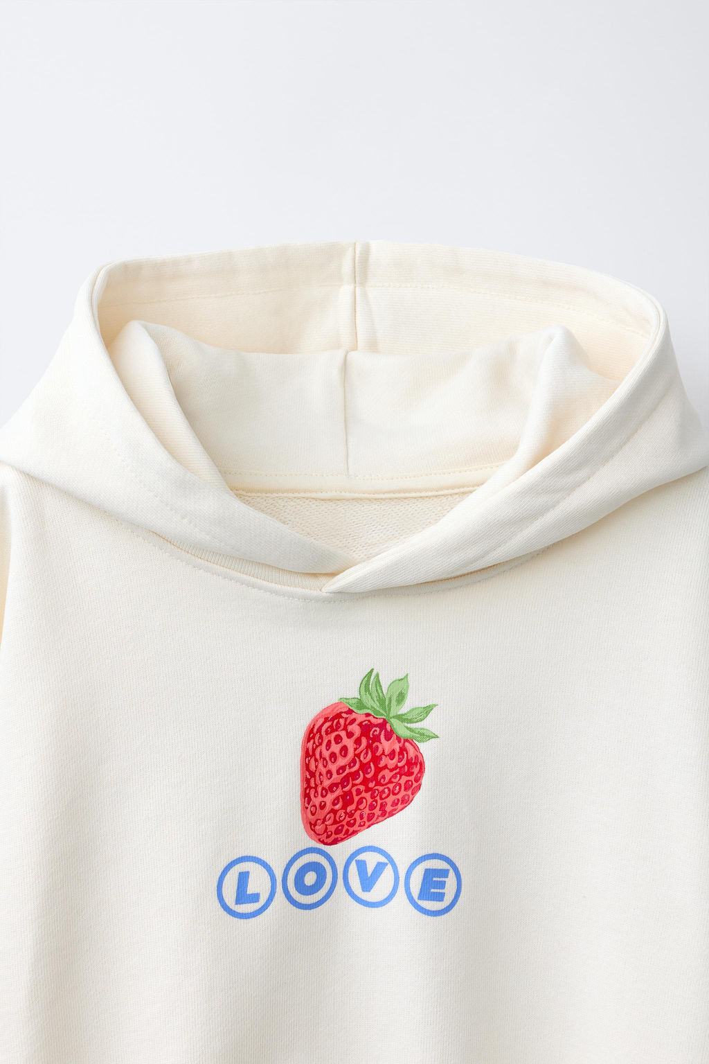 SUDADERA CAPUCHA FRUTAS / Crudo - Zara фото 4
