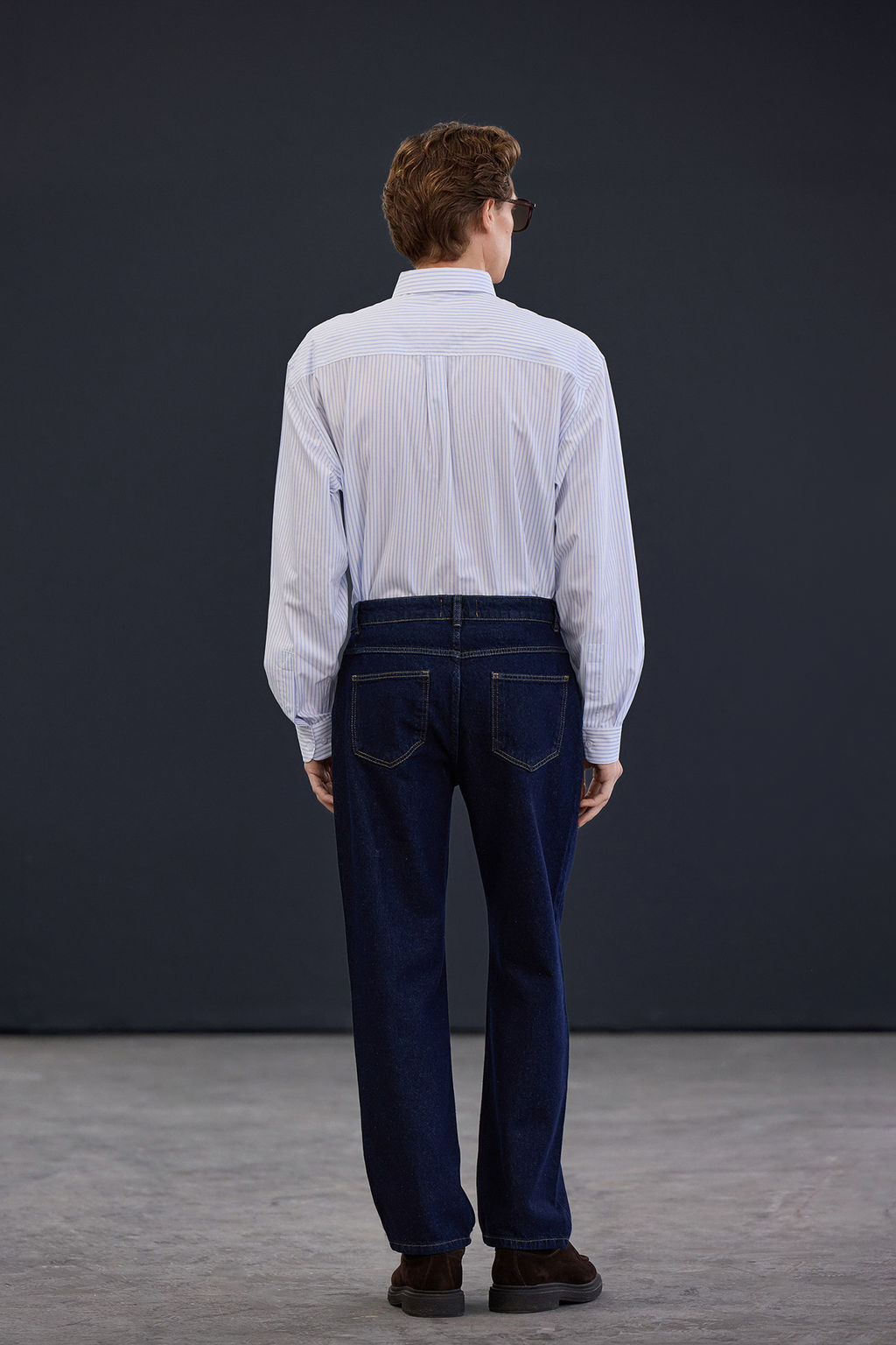 Trendyol Studio Lacivert Straight Fit Raw Denim Kot Pantolon Jeans TMNAW26JE00001 - Trendyolmilla фото 3