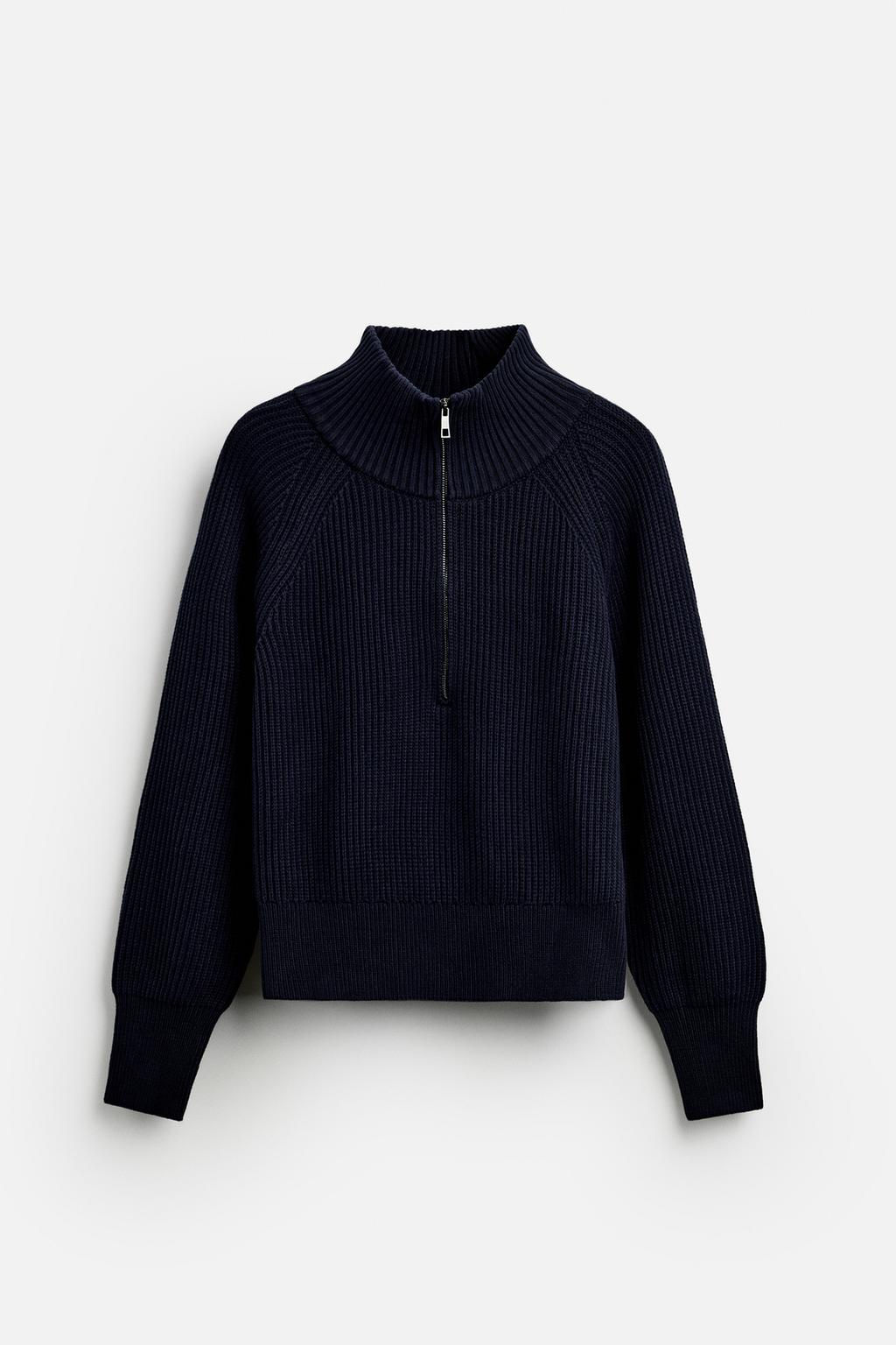 MOCK NECK SWEATER WITH ZIP - LIMITED EDITION - Zara фото 7