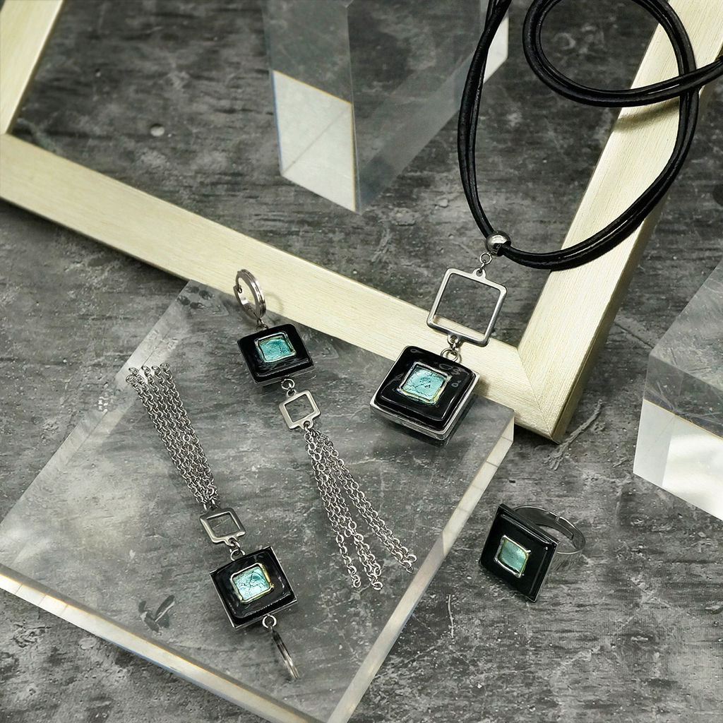 Серьги из муранского стекла MATRIX LS3029 - Vloes фото 6