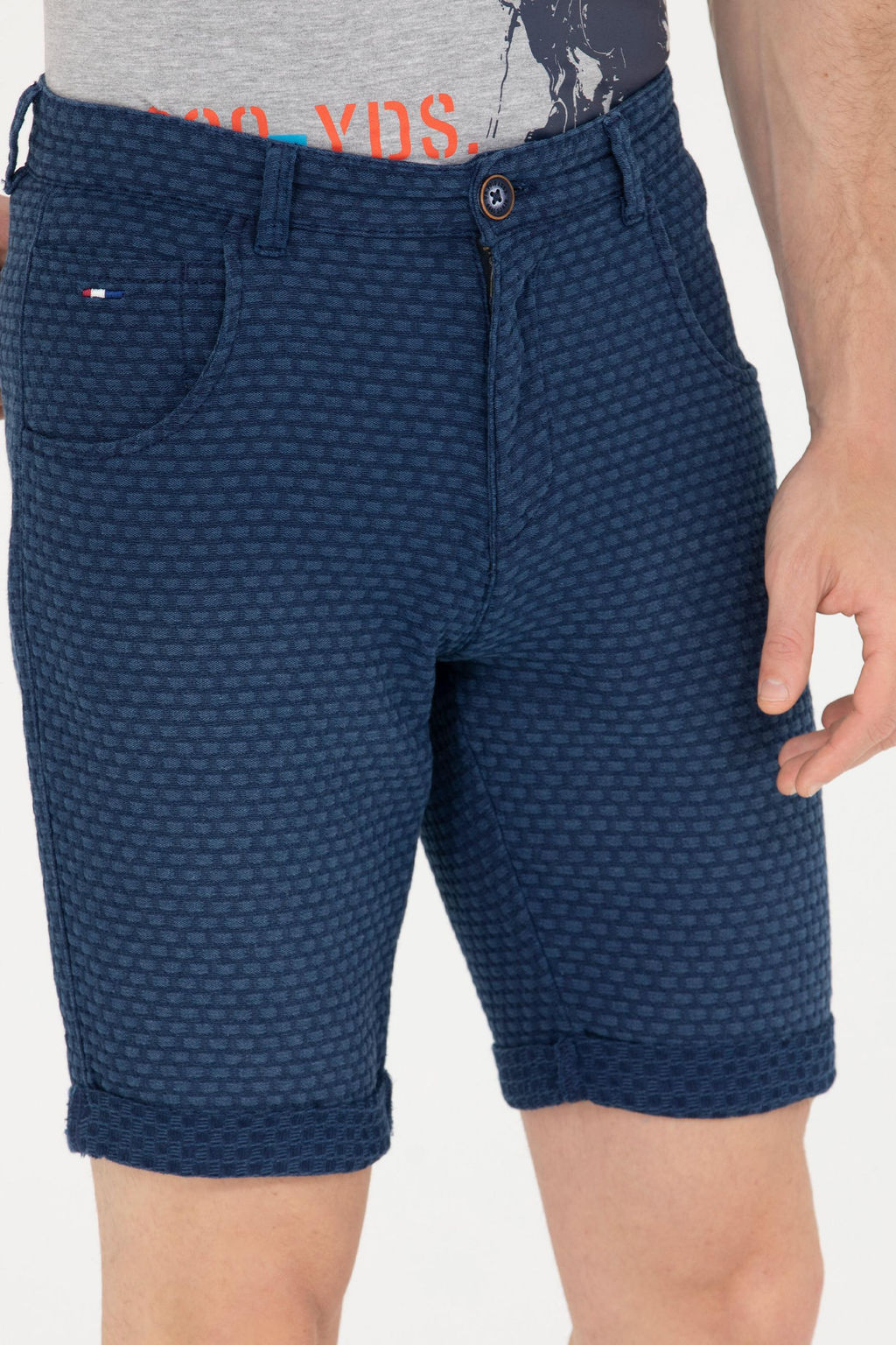U. S. Polo Assn Мужские синие джинсовые шорты - U.s. polo assn фото 5