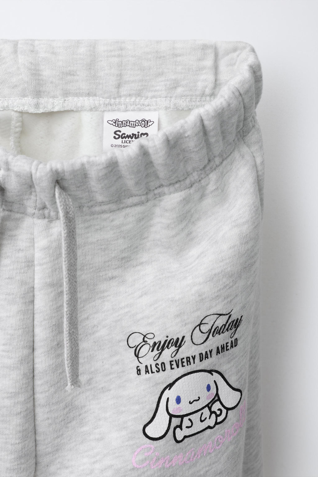 PANTAL?N FELPA WIDE LEG CINNAMOROLL SANRIO / Gris vigor?