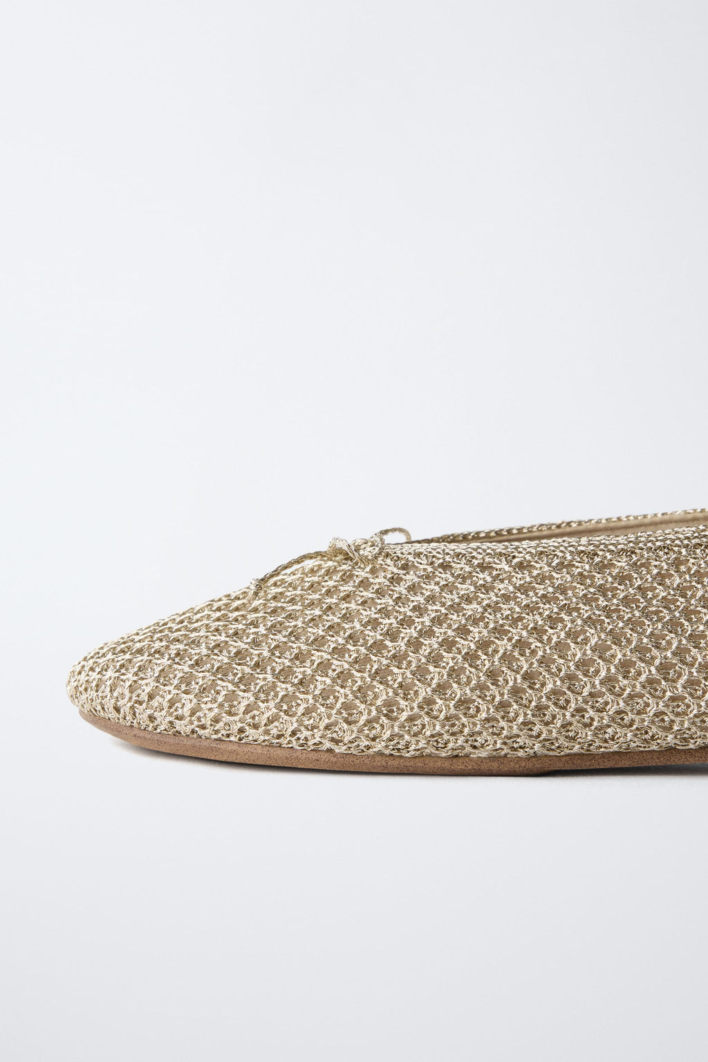 BAILARINA CROCHET METALIZADA / Oro - Zara фото 6