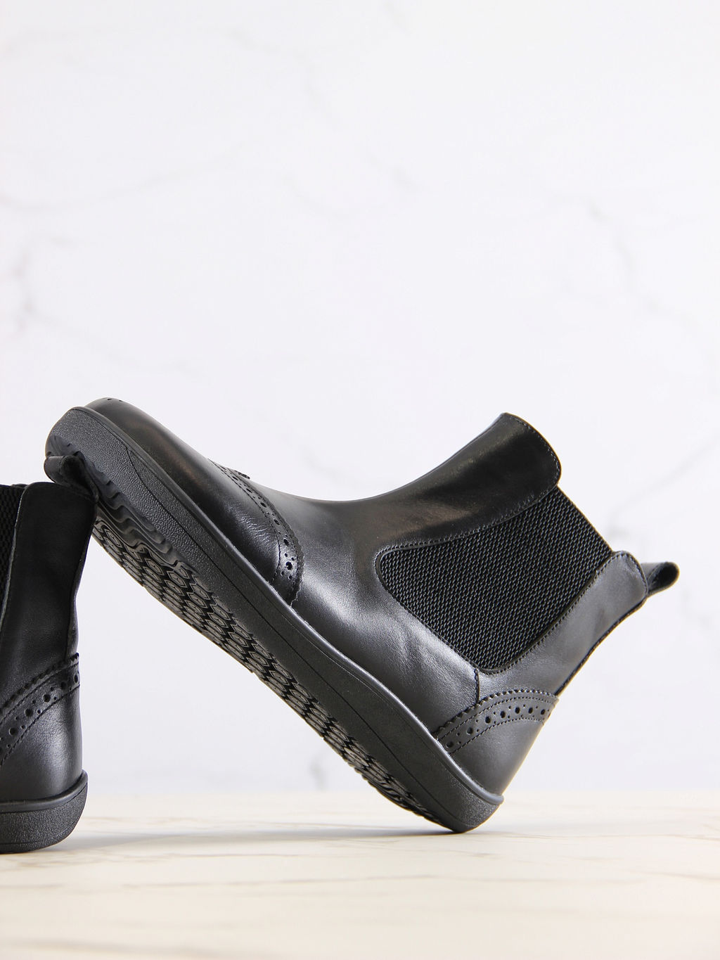 Босоногие ботинки 362.NATAbl.Черный/шерсть