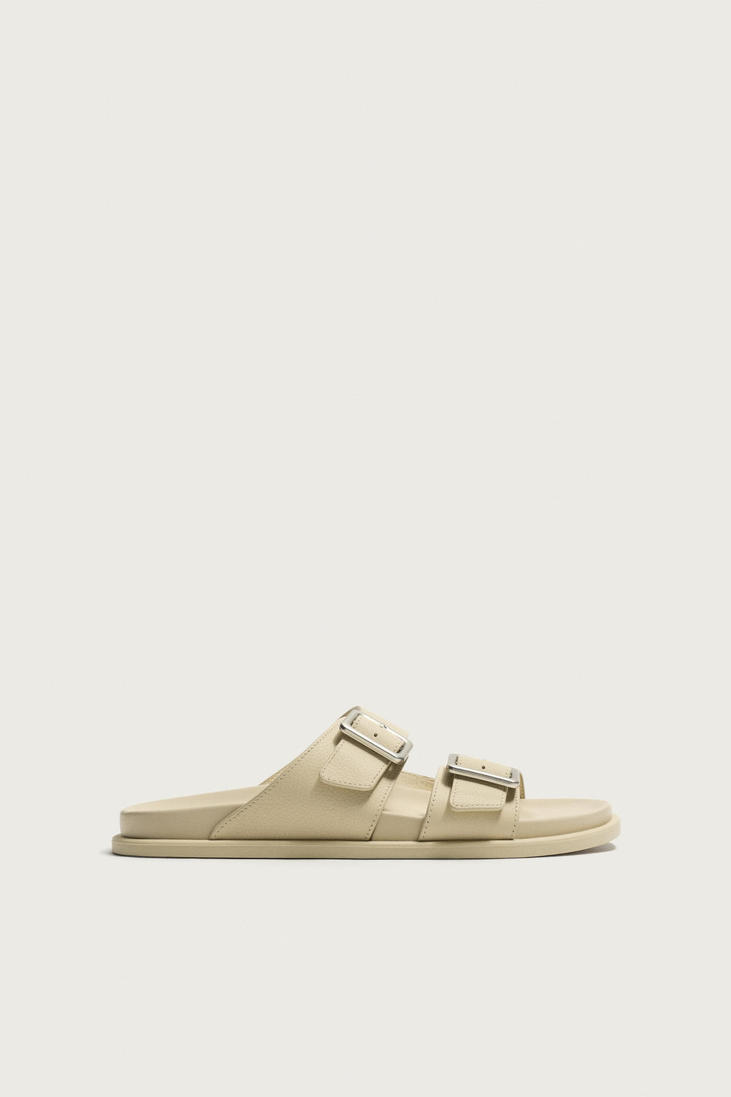 SANDALIA TIRAS PIEL / Crudo - Zara фото 4