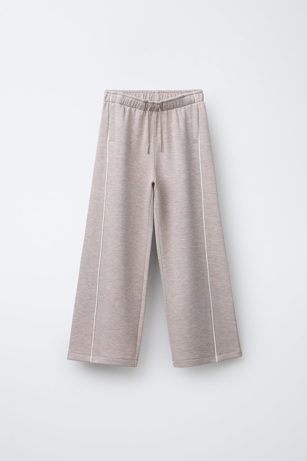 WIDE-LEG GYM TROUSERS WITH CONTRAST TRIMS