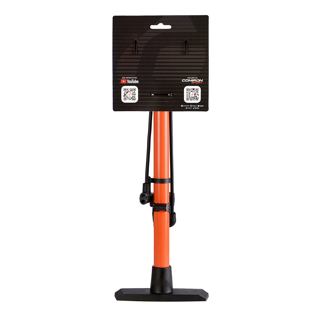 Насос напольный с регулируемым манометром COMIRON BORA, стальной корпус, 650*38мм, 737 см3, 8 бар, 120 psi., стальной шток 12мм, 848 гр. /уп 10/ - Галеонтрейд фото 19