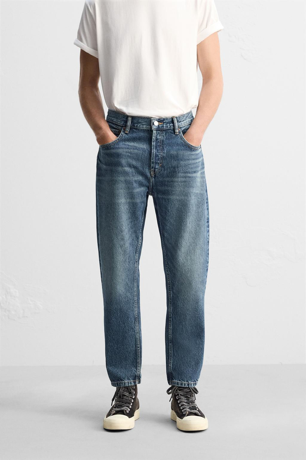 SLIM CROPPED-FIT JEANS - Zara фото 8