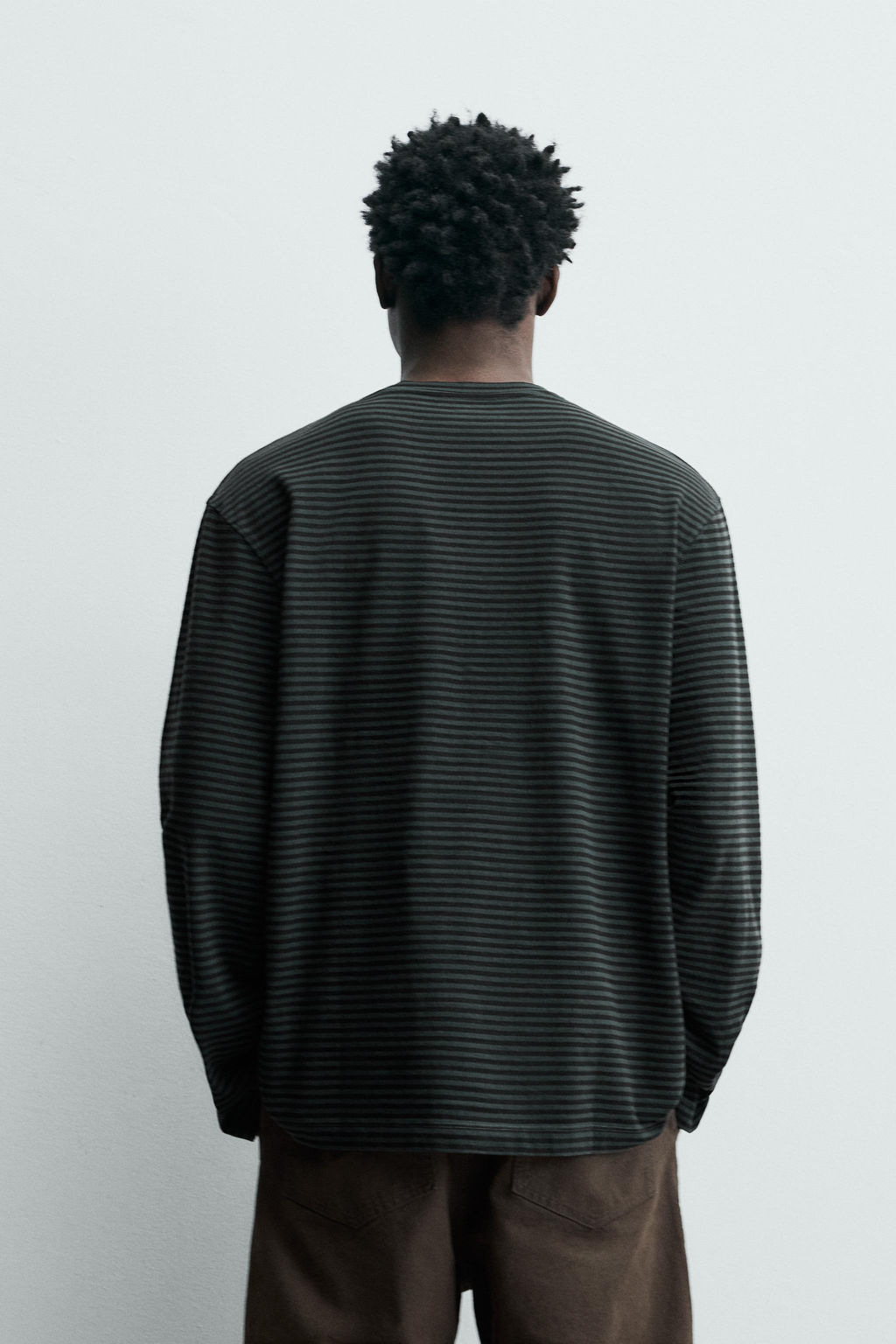 WASHED STRIPED T-SHIRT - Zara фото 3