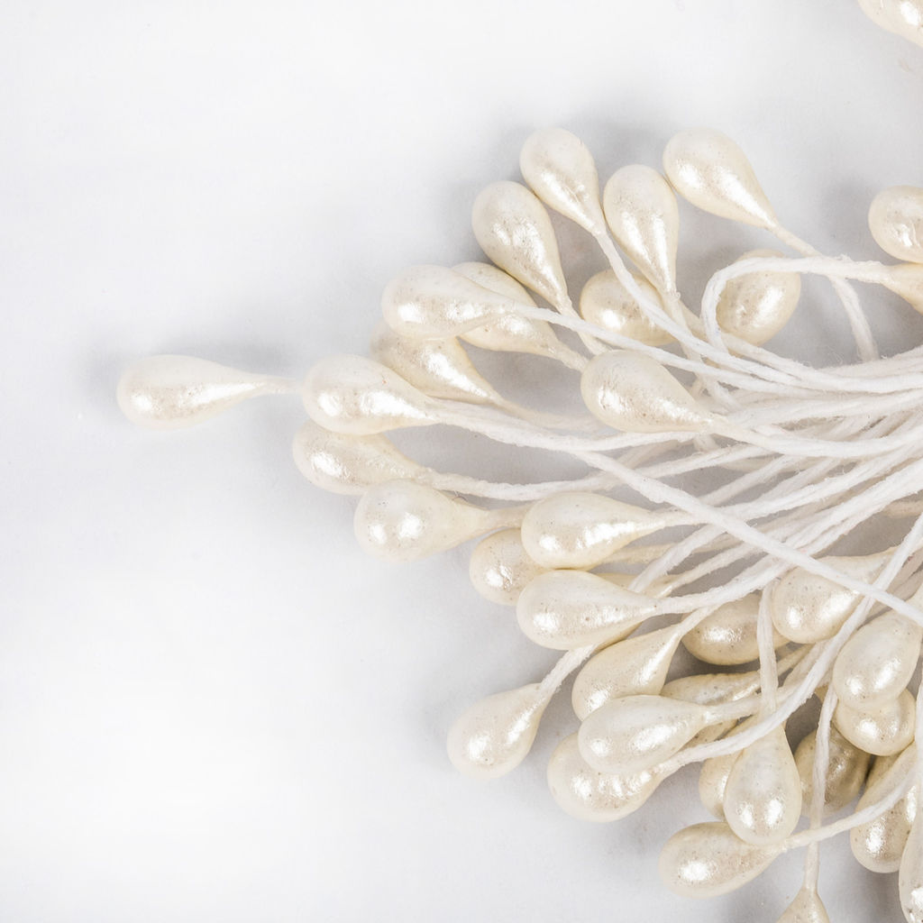 Blumentag Тычинки для искусственных цветов TIC/P-5 10 х 85 шт белый/white фото 5