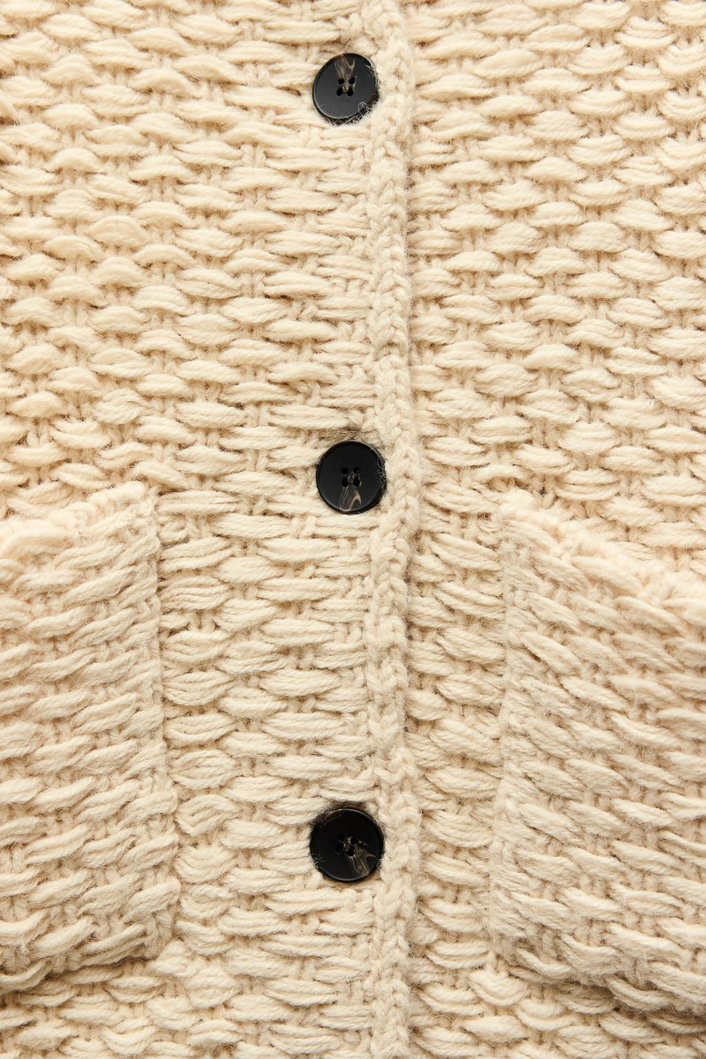 HIGH-NECK KNIT COAT - Zara фото 8